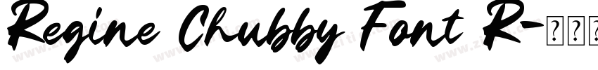 Regine Chubby Font R字体转换